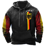 Sweat à capuche drapeau vintage Allemagne pour homme