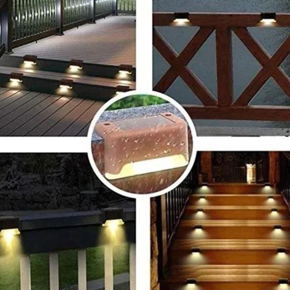 Lampes de clôture solaires à LED | Lampes solaires pour décoration de jardin/extérieur : étanches