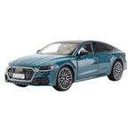 Modèle réduit de voiture Audi A7 (1:24) avec fonction de rétroaction, roues avant orientables, effets lumineux et sonores