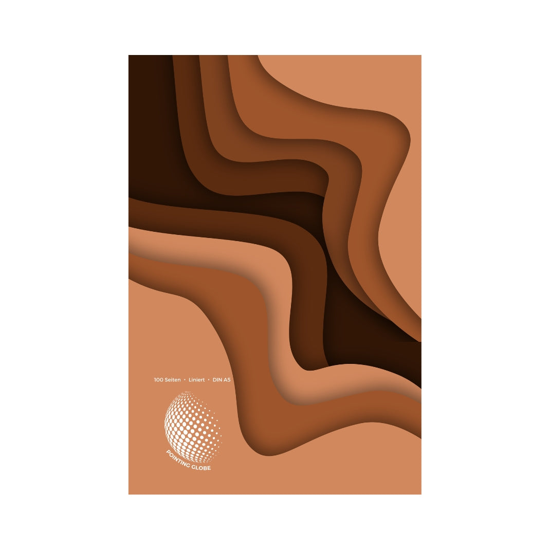 Notizen - Gedanken in warmen Tönen: 100 Seiten - Liniert - DIN A5 | Ideal für Schule oder Büro
