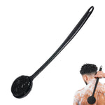 Silicone body scrubber for shower exfoliation and massage: back scrubber with long handle