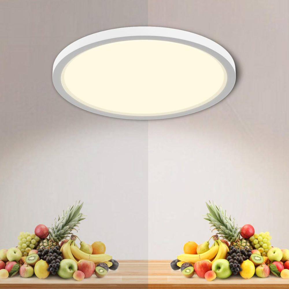 LQWELL® Round-Flat LED Ceiling Light, IP44 Waterproof (18W, 4000K)