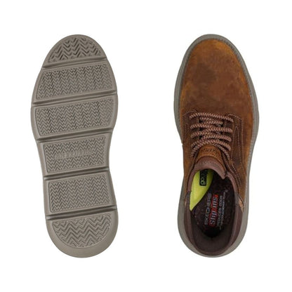 Skechers 'Garza Gervin Brogues' Slip-Ins Herrenschuhe (CDB-Dunkelbraun)