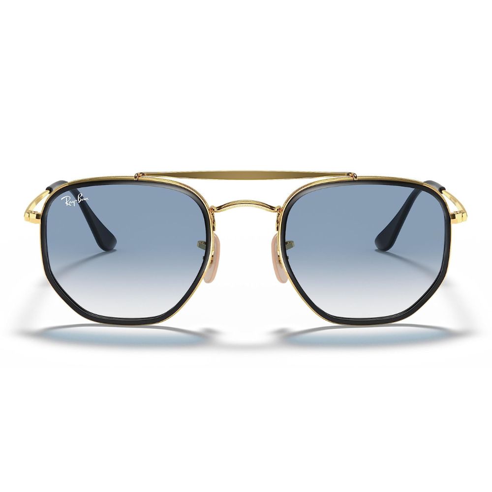 Ray Ban 'RB3648M' Unisex Sonnenbrille: Gold-Retro-Style (Größe: 52mm)