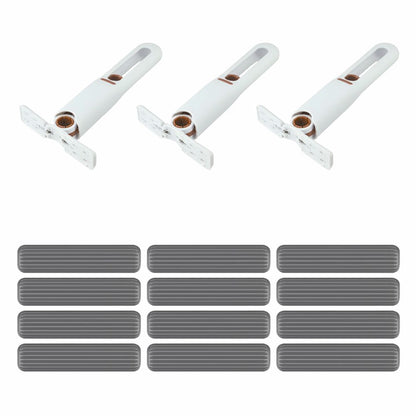 Mini Squeeze Mop™ | Selbstpressender Faltmopp für Haushalt, Küche und mehr (3 Griffe + 12 Mop)