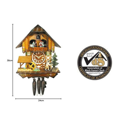 Original Black Forest Cuckoo Clock (Certified): House, Music, 1-day movement, Mechanical
