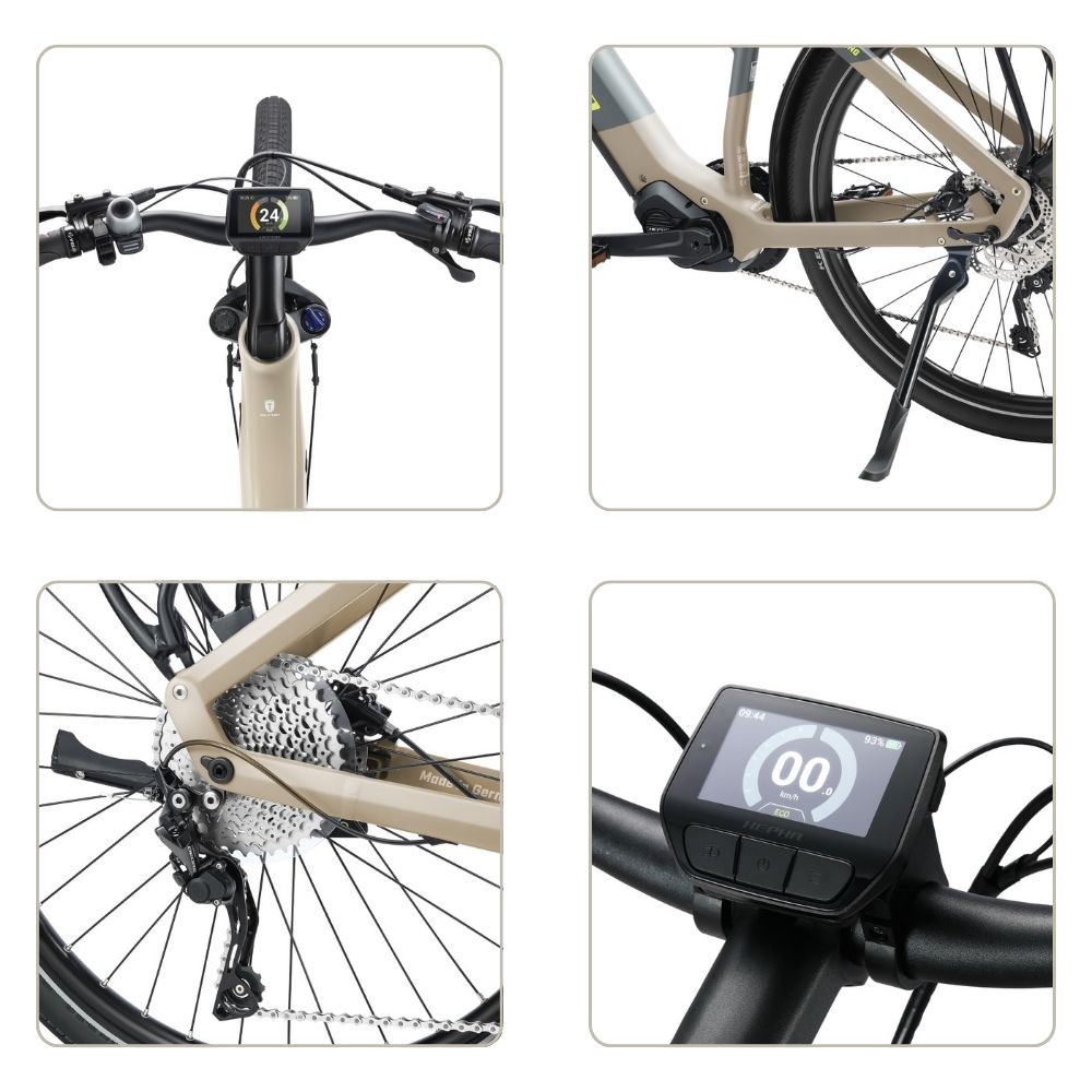 HEPHA E-Bike Trekking 7 Ultra: 100Nm, 708Wh battery (up to 200km), Smart APP, 10-speed