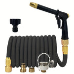 Tuyau magique extensible avec pistolet pulvérisateur | Tuyau haute pression pour voiture et jardin