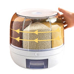 Distributeur de grains rotatif à 360° | Conteneur de stockage résistant à l'humidité (capacité 6 kg)