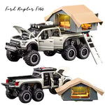 Modèle de voiture Ford Raptor F150 (1:24) | 6 portes, lumière et son, camping-car, collectionneur, cadeau