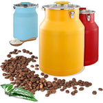 Réservoir de stockage en acier inoxydable | Récipient hermétique pour céréales, riz, farine, café, thé et plus